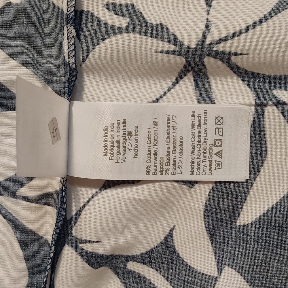 Sleeveless pineapple cotton poplin shirt in signature fit, J Crew - Picture 5 of 5